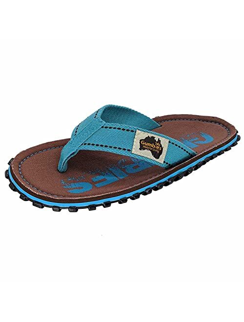 Gumbies Islander Unisex Flip Flops, with Supersoft Cotton Toe Post and Durable Recycled Rubber Sole - Comfort Guaranteed