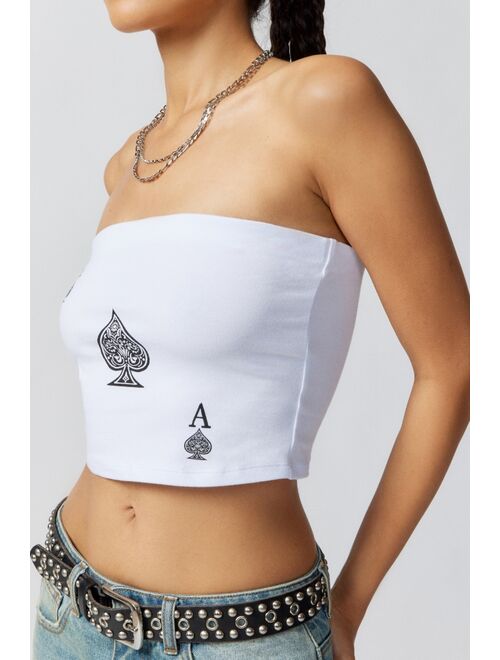 Project Social T Ace Of Spades Tube Top