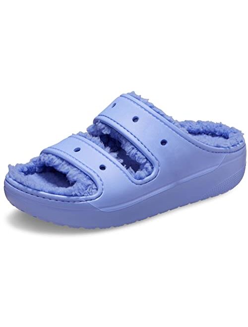 Crocs Unisex-Adult Classic Cozzzy Platform Sandals | Fuzzy Slippers Slide