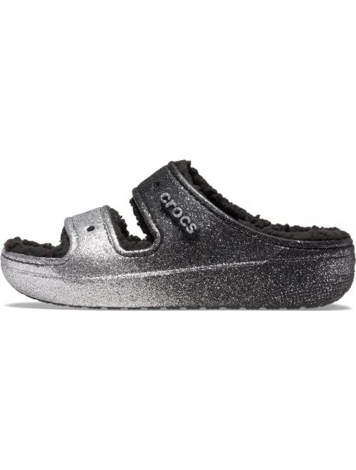 Crocs Unisex-Adult Classic Cozzzy Platform Sandals | Fuzzy Slippers Slide