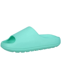 Leisurely Pace Cloud Slides for Women Men Squishy Pillow Sandals Lightweight Shower Shoes Summer Slippers with Comfort