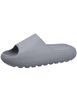 Leisurely Pace Cloud Slides for Women Men Squishy Pillow Sandals Lightweight Shower Shoes Summer Slippers with Comfort