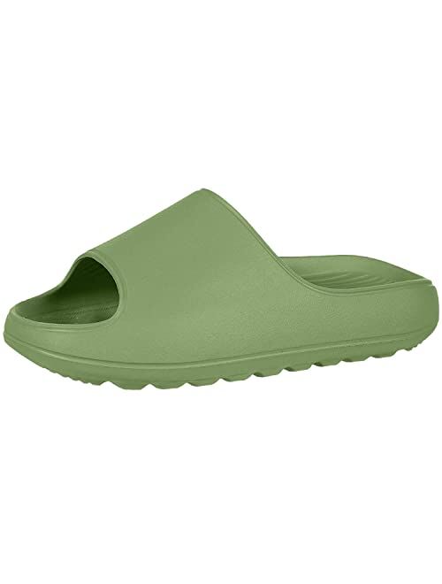 Leisurely Pace Cloud Slides for Women Men Squishy Pillow Sandals Lightweight Shower Shoes Summer Slippers with Comfort