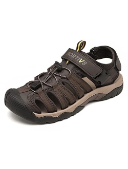 NORTIV 8 Men's Sandals, Closed Toe Athletic Sport Sandals, Mens Summer Shoes, Lightweight Trail Walking Sandals for Men