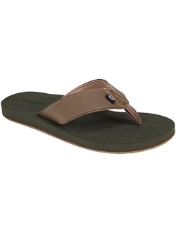 Mens Sandal Super Cushion Flip Flop, Pool and Beach Sandals, Men's sizes 7-8 to 11-12