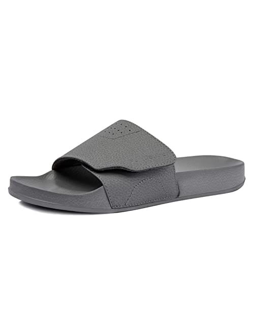 NewDenBer Men's Comfort Slide Sandals Lightweight EVA Rubber Slip on Sandals