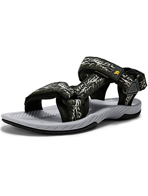 CAMELSPORTS Mens Athletic Sandals Outdoor Strap Summer Beach Fisherman Water Shoes Sport Gym Hiking Sandal