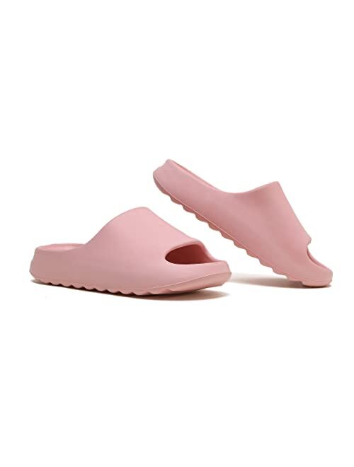 XTJSCBDSH Cloud Slides for Men and Women, Quick Drying Pillow Slippers Open Toe Thick Soft, Platform Slide Sandals