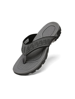 NORTIV 8 Athletic Flip Flops for Men Casual Thong Slippers Indoor and Outdoor Beach Water Sandals