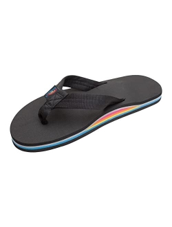 Rainbow Sandals Men's Single Layer Soft Top 1" EVA Rubber Filled Nylon Strap