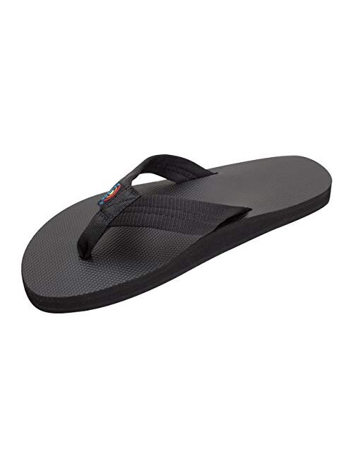 Rainbow Sandals Men's Single Layer Soft Top 1" EVA Rubber Filled Nylon Strap