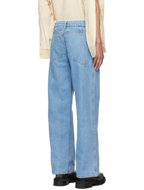 ECKHAUS LATTA Blue Wide-Leg Jeans