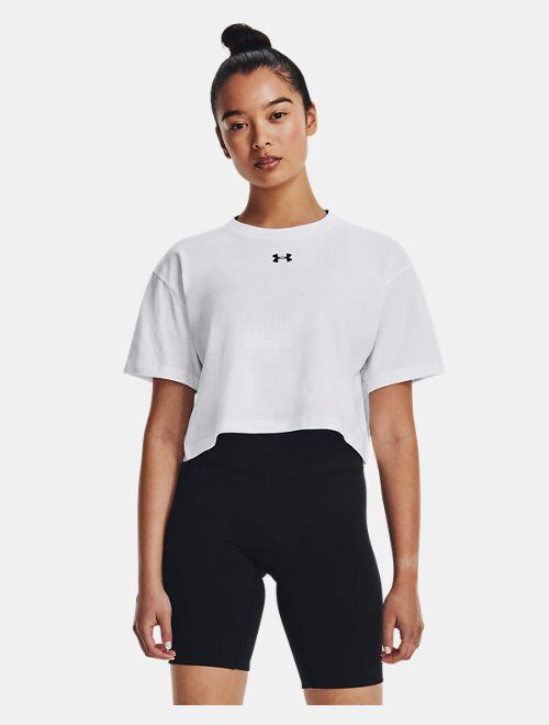 Under Armour Women's UA Crop Sportstyle Logo Short Sleeve