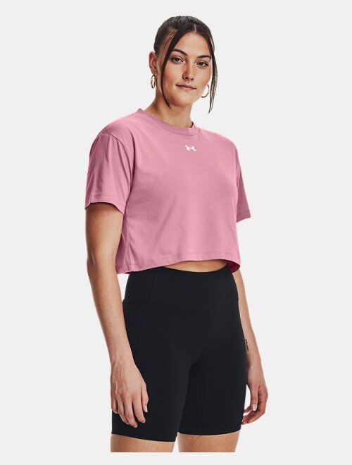 Under Armour Women's UA Crop Sportstyle Logo Short Sleeve