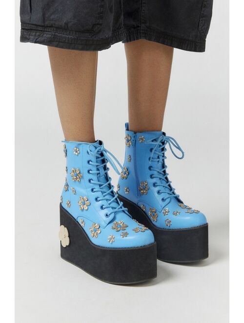 KOI Lotus Junkie Flower Platform Ankle Boot