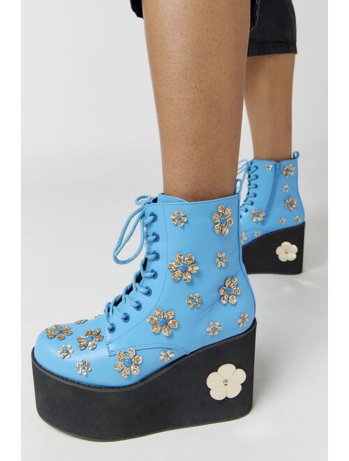 KOI Lotus Junkie Flower Platform Ankle Boot