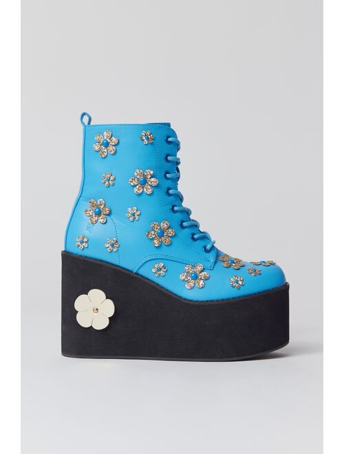 KOI Lotus Junkie Flower Platform Ankle Boot