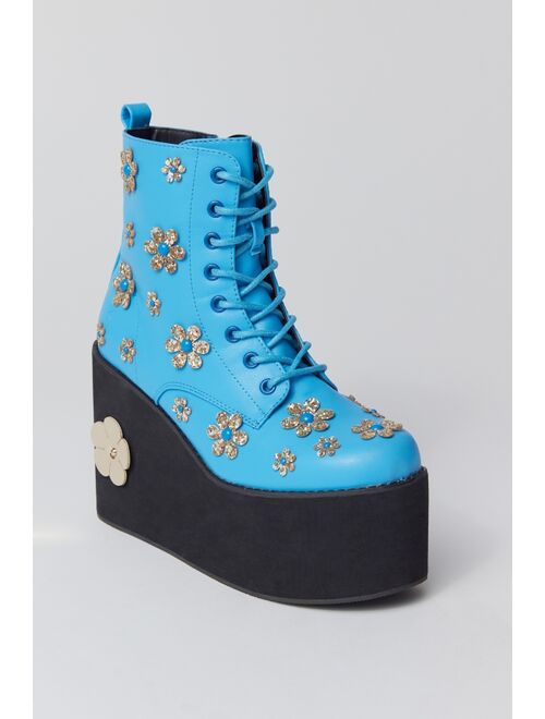 KOI Lotus Junkie Flower Platform Ankle Boot