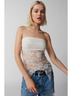 Remnants Witchy Lace Tube Top