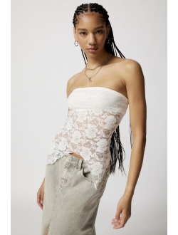 Remnants Witchy Lace Tube Top