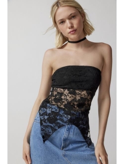 Remnants Witchy Lace Tube Top