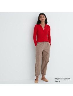 Women's Solid Easy Cargo Pants