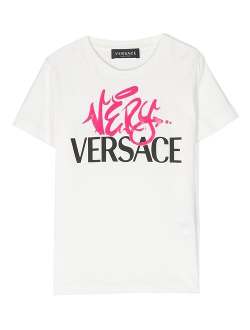 Versace Kids graphic-print cotton T-shirt