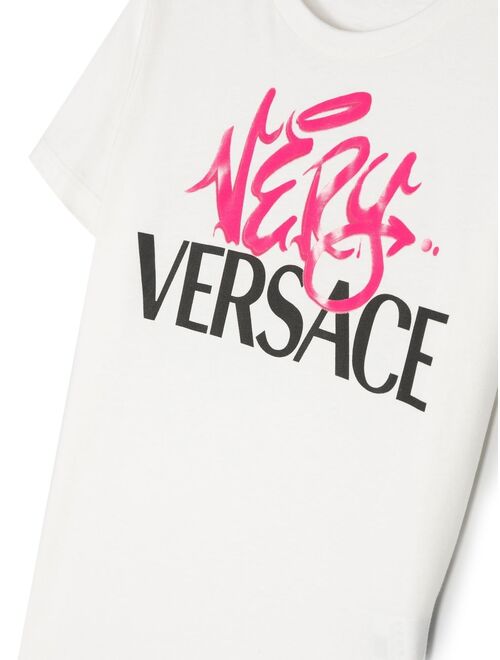 Versace Kids graphic-print cotton T-shirt