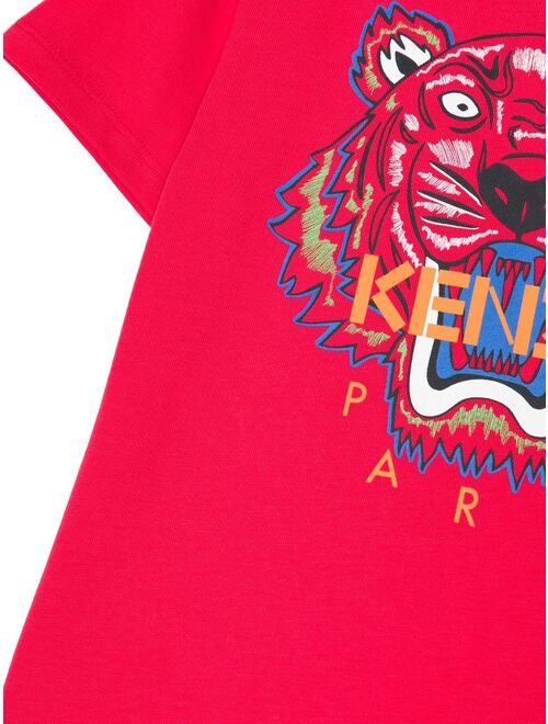 Kenzo Kids Tiger-motif cotton T-Shirt