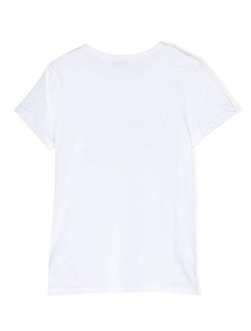 SONIA RYKIEL ENFANT logo-print embellished T-shirt