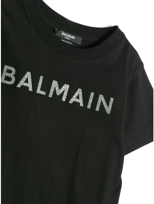 Balmain Kids logo-print short-sleeve T-shirt