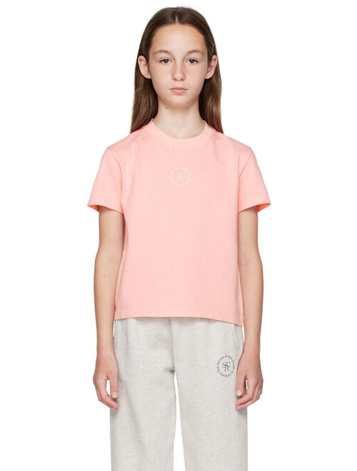 SPORTY & RICH Kids Pink Printed T-Shirt