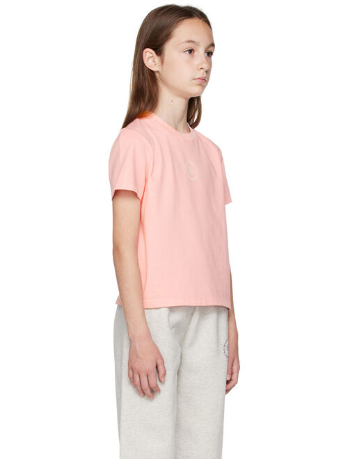 SPORTY & RICH Kids Pink Printed T-Shirt