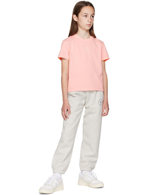 SPORTY & RICH Kids Pink Printed T-Shirt