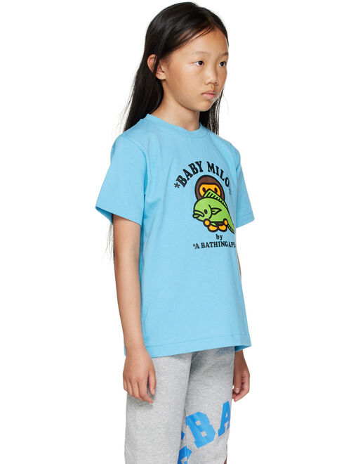 BAPE Kids Blue Milo Dolphin T-Shirt