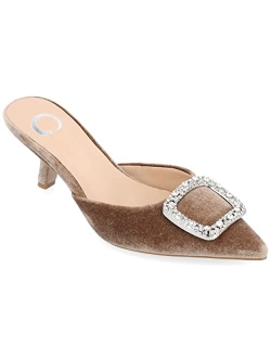 Womens Rishie Slip On Kitten Heel Mule Pump