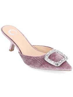 Womens Rishie Slip On Kitten Heel Mule Pump