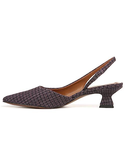 Franco Sarto Women's Devin Pointed Toe Kitten Heel Slingback Pump