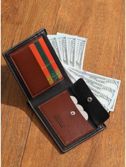 Shein Men Letter Graphic Small Wallet Pocket Wallet Small Purse Coin Pocket Bifold Women Wallet