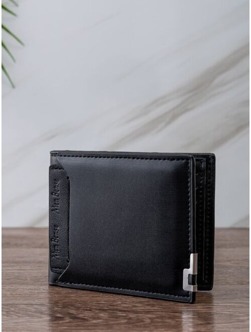 Shein Men Letter Embossed Small Wallet, Gift For Father Dad Gifts