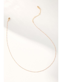 By Anthropologie Delicate Jeweled Chain Necklace