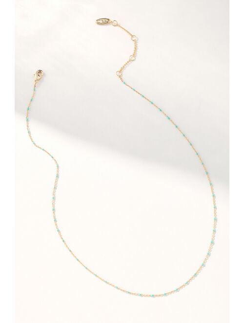 By Anthropologie Delicate Jeweled Chain Necklace