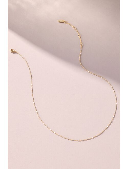 By Anthropologie Delicate Jeweled Chain Necklace