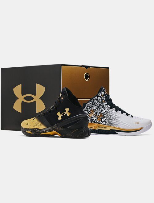 Under Armour Unisex Curry 1 + Curry 2 Retro 'Back-to-Back MVP' Pack Basketball Shoes