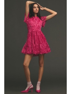 The Somerset Collection by Anthropologie The Somerset Mini Dress: Floral Applique Edition