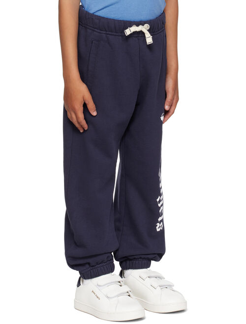 PALM ANGELS Kids Blue Classic Lounge Pants