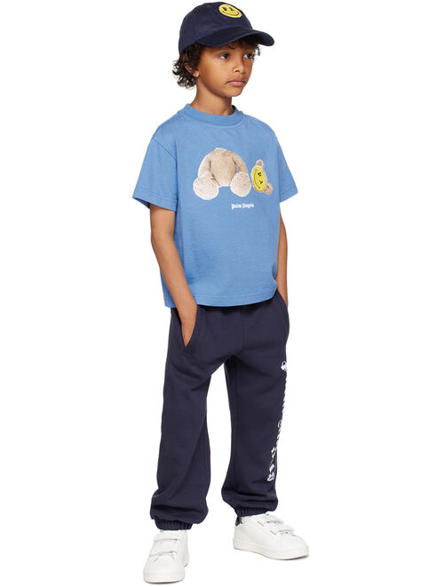 PALM ANGELS Kids Blue Classic Lounge Pants