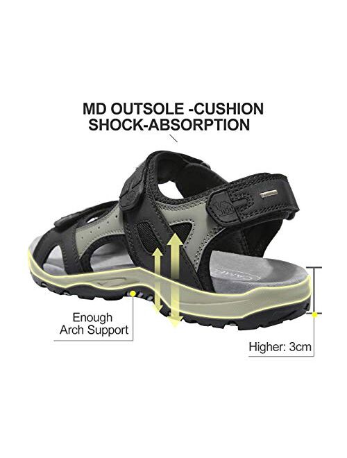 CAMEL CROWN Hiking Sandals for Men Waterproof Sport Sandals Walking Comfortable Shoes Beach Water with Arch Support