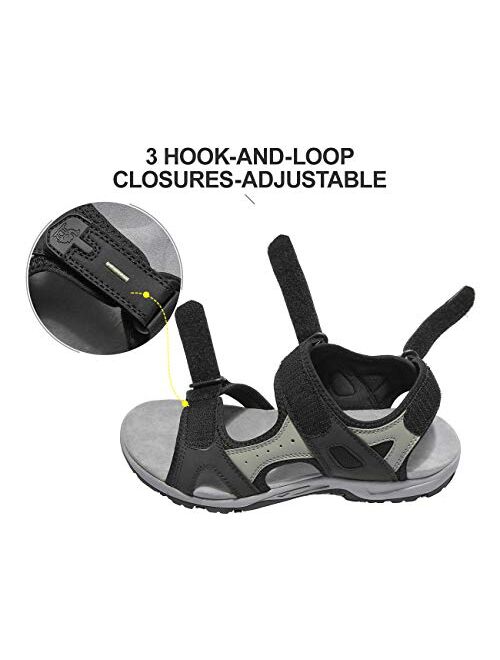 CAMEL CROWN Hiking Sandals for Men Waterproof Sport Sandals Walking Comfortable Shoes Beach Water with Arch Support