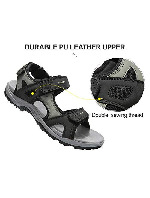 CAMEL CROWN Hiking Sandals for Men Waterproof Sport Sandals Walking Comfortable Shoes Beach Water with Arch Support